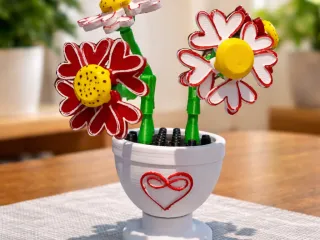 Articulated Heart Flowers of Love