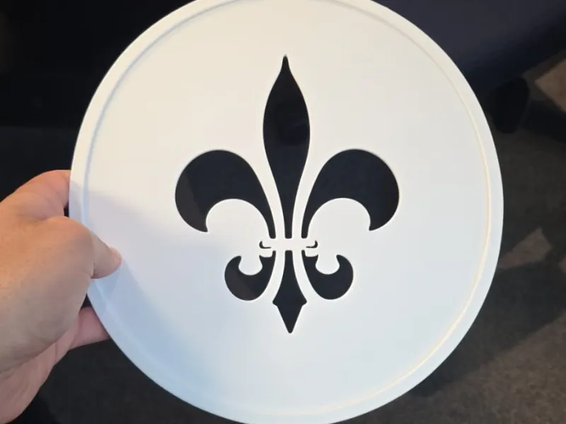 Dekorative Puderzucker-Streuschablone Fleur-de-Lis