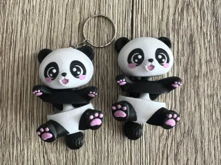 Fluffy Tail Cute Flexi Baby Panda - Toy/ Keychain/Magnet