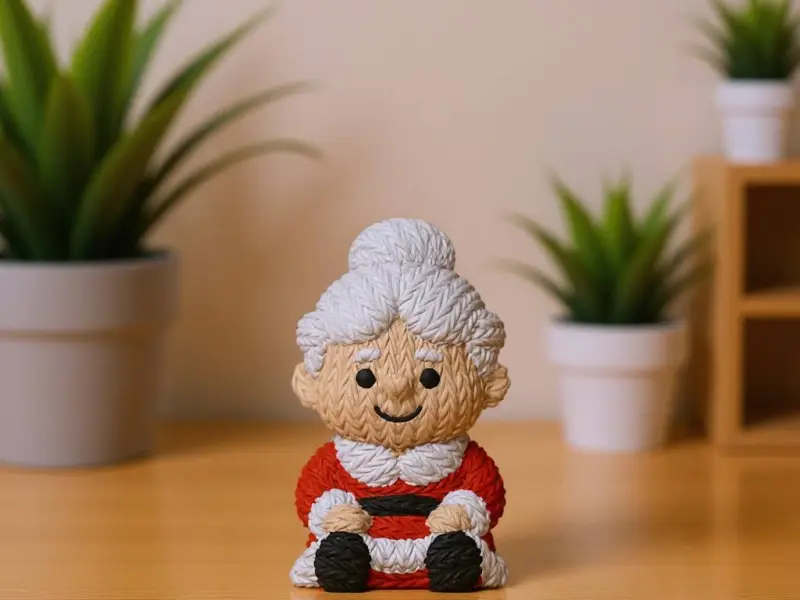 Cute Mrs Claus - Knitted - Crochet