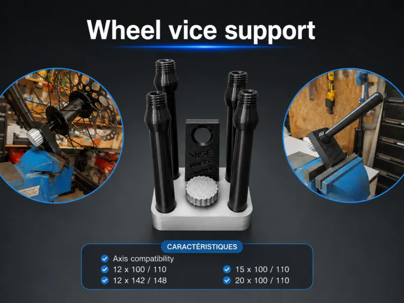 Suporte de morsa para rodas de MTB/estrada/bicicleta