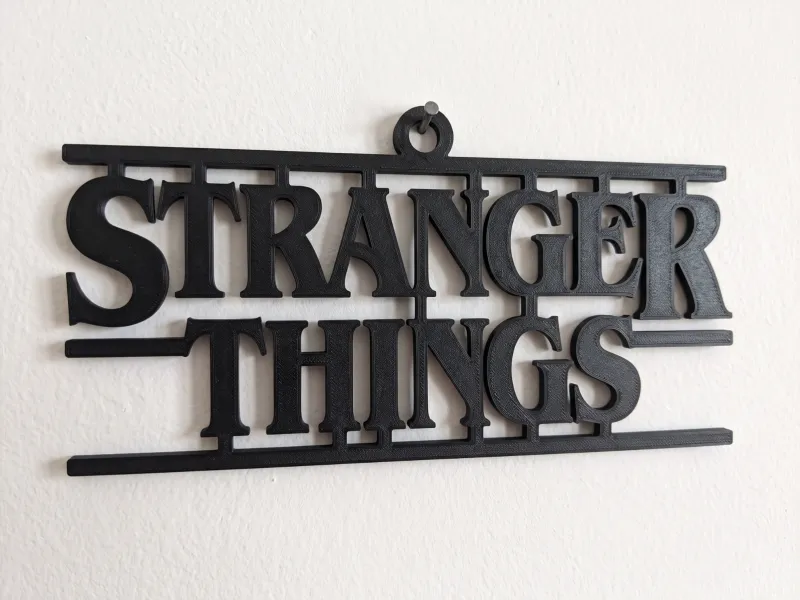 Stranger Things Title Wall Art