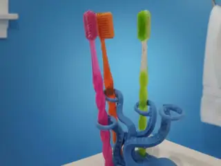 Octopus tooth brush holder