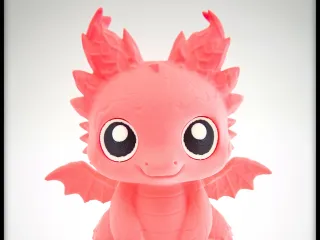 Cute Fire Dragon Piggy Bank