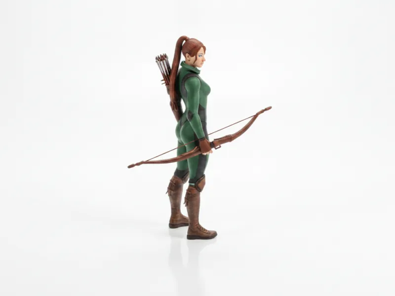 Dama Arciera Guerriera Fantasy Stampabile in 3D