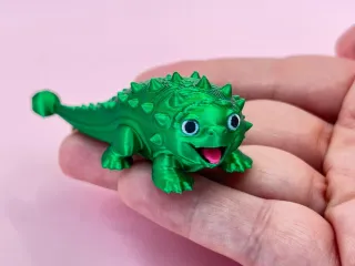 Baby dinosaur keychain ornament