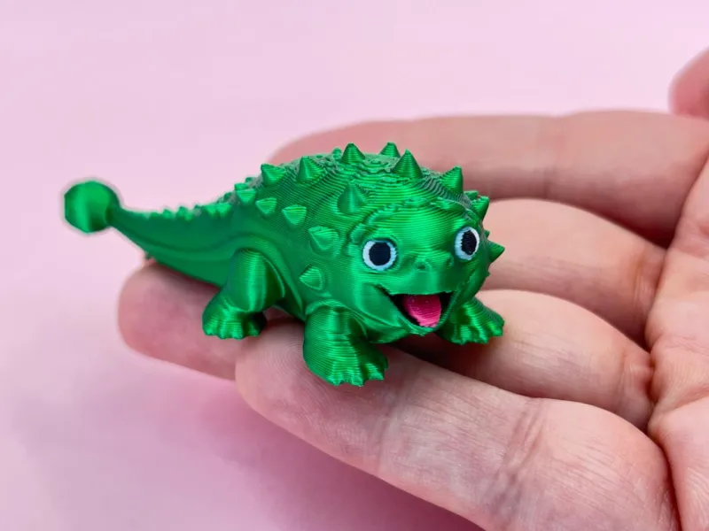 Baby dinosaur keychain ornament