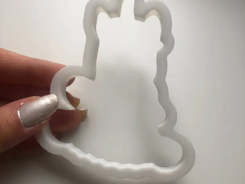 Unicorn eating cake cookie cutter