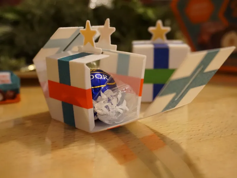 Scatola regalo di Natale pieghevole | Scatola regalo di Natale