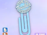 Paperclip come on teacher 2 - bookmark-0