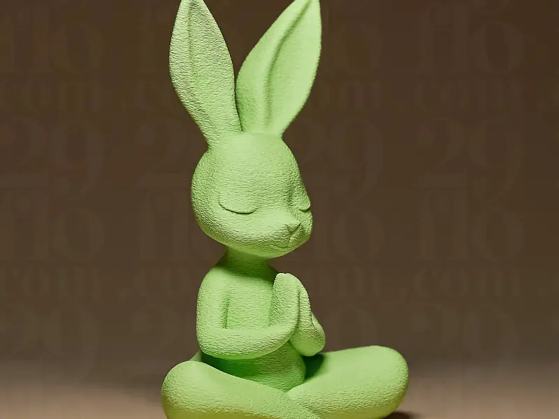 Meditating Bunny Figurine