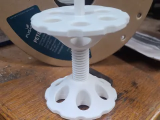 Drill spool rewinder