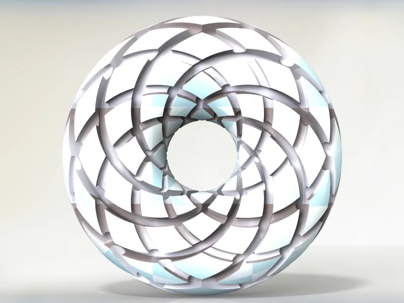 Rodin Coil Torus .STL 8 INCHES Diameter Coil | 2x8 groves