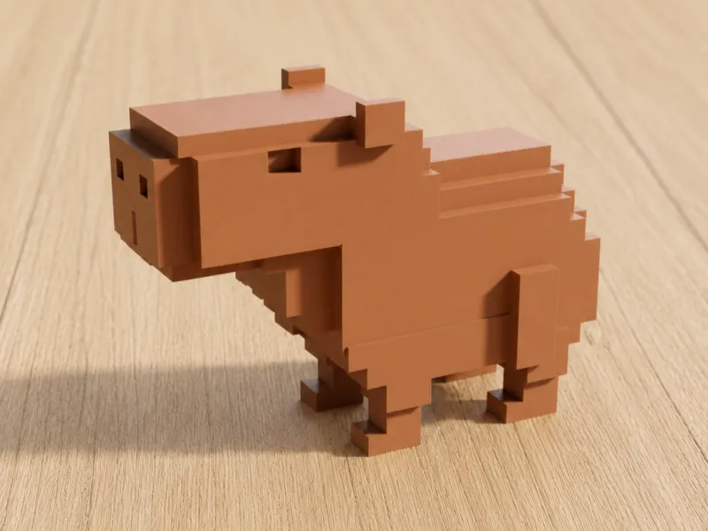 Capybara pixelado