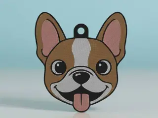 French Bulldog Keychain#4