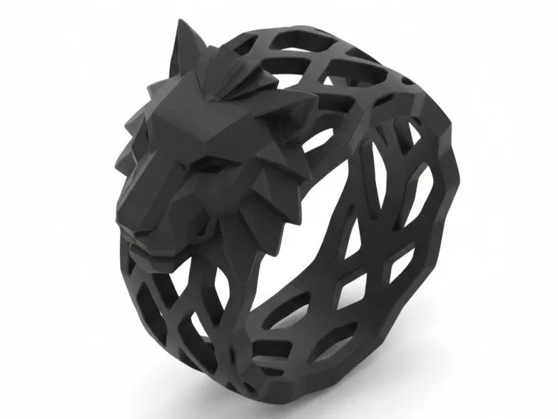Obsidian Apex Wolf Ring – Noah0x03