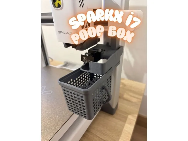 Easy Removable poop bucket - Creality Sparkx i7