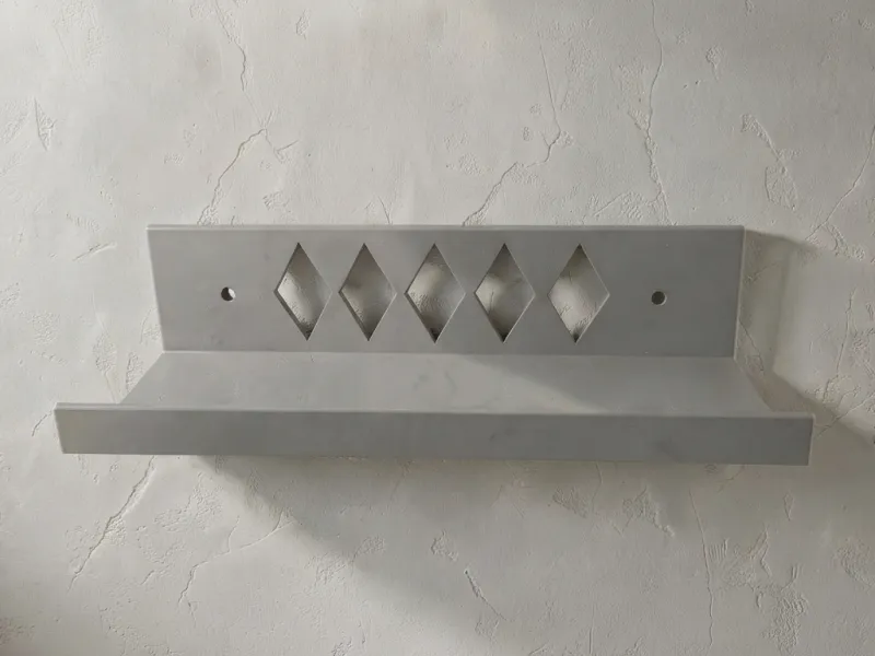 Medium Wall Ledge 3D Printable Floating Shelf Item Holder