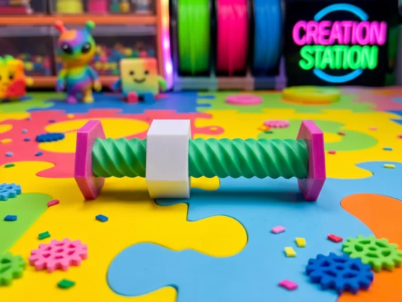 Fidget Hex-gyro Tornillo antiestres (Hex-gyro scroll fidget)