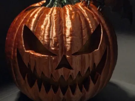 Jack O'Lantern with a Bat