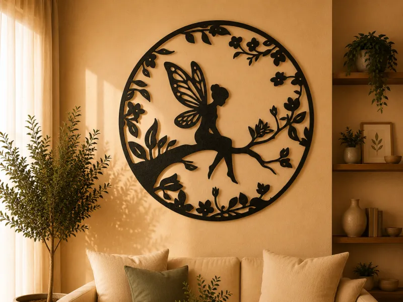 Fairy Silhouette 2D Wall Art
