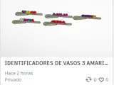 DENTIFICADORES DE VASOS 1 AMARILLO-0