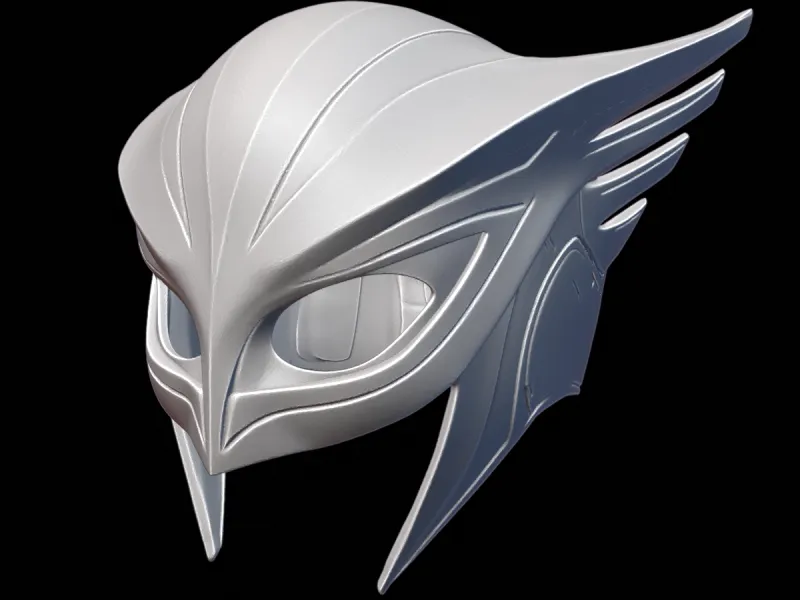 Falcon Spirit Wearable Helmet STL Bird Helmet 3D Printable
