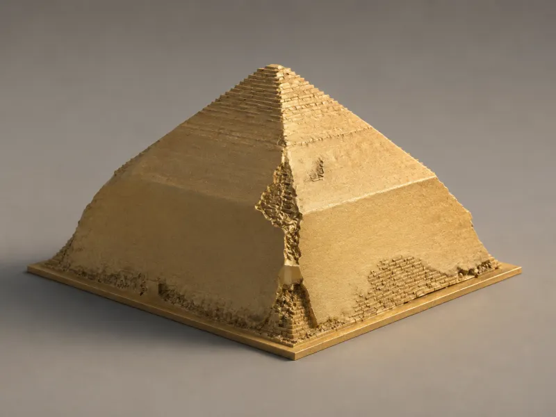 Piramide Romboidale (Sneferu) Modello 3D STL, Antico Egitto