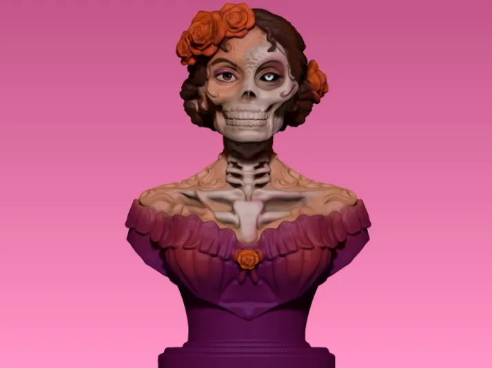 Bust La Catrina (sin sombrero)