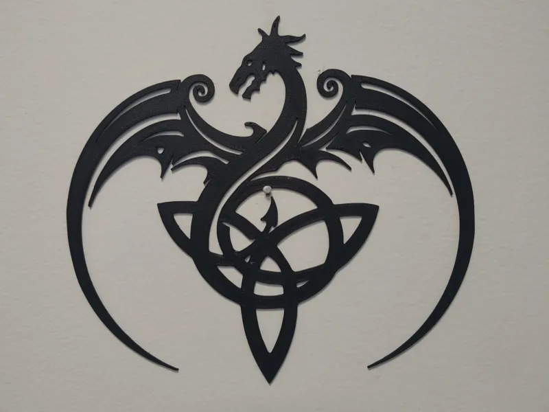 Nordic dragon wallart