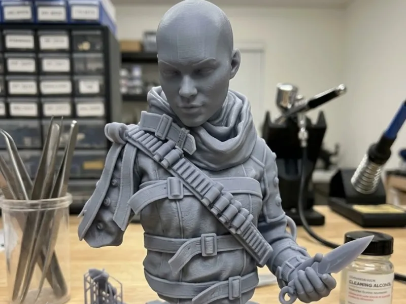 Busto de Wraith STL Escultura de Apex Legends Modelo de Impresión 3D