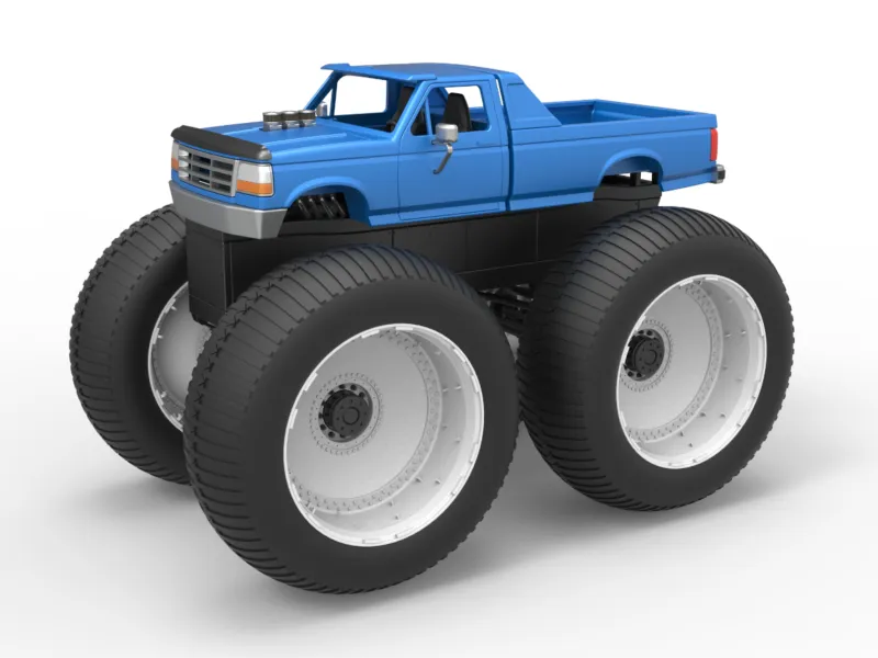 Camion monstre vintage échelle 1:25