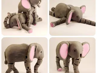 Articulated Elephant (Print-in-Place)
