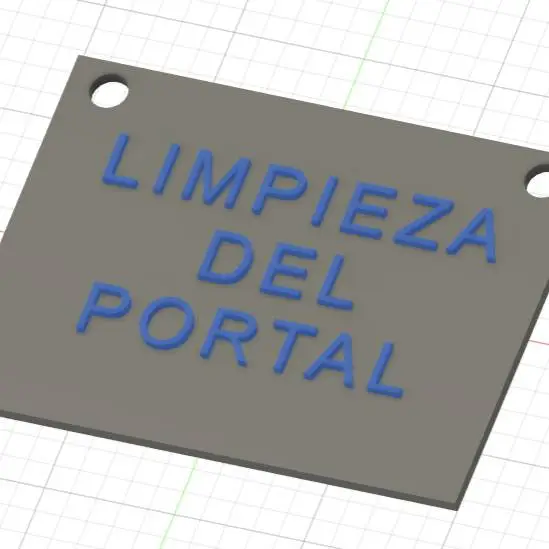 cartel limpieza del portal