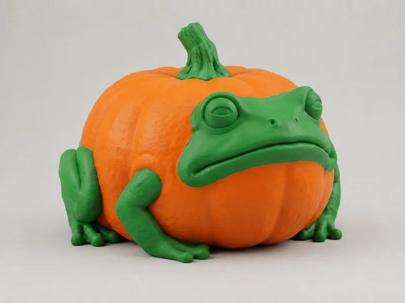Kikkerpompoen - Chagrijnig Halloweenbeeldje