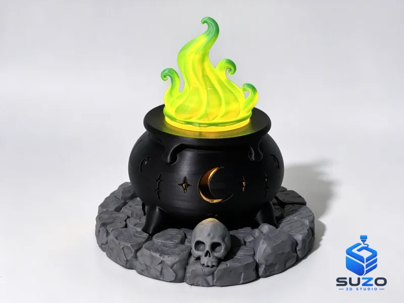 Bougeoir Chaudron Feu Follet