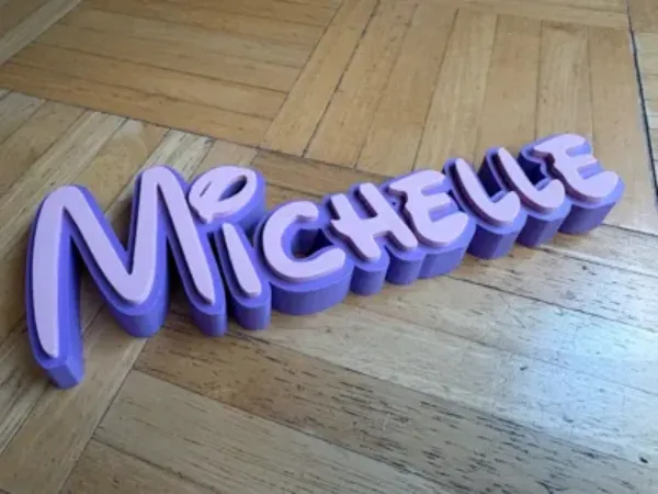 Michelle Disney name decorative