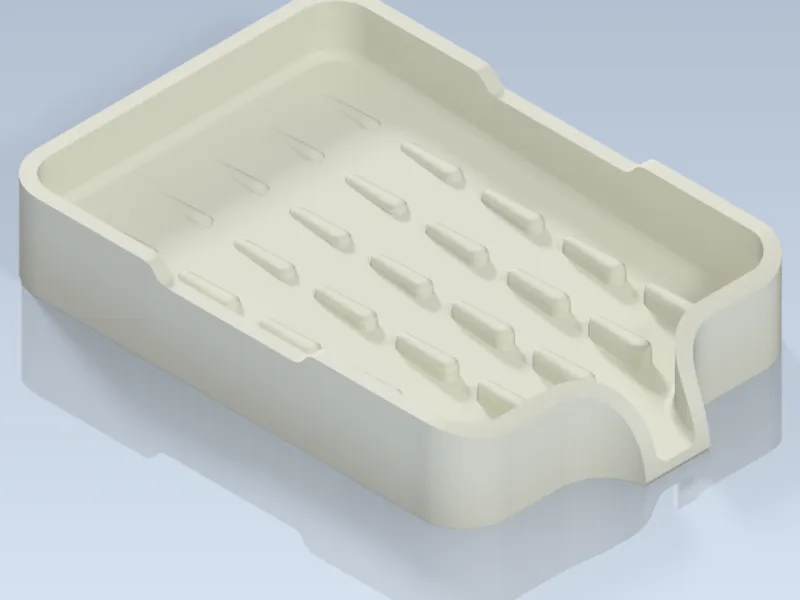 Minimalist Soap and Sponge Holder with Enhanced Drainage
