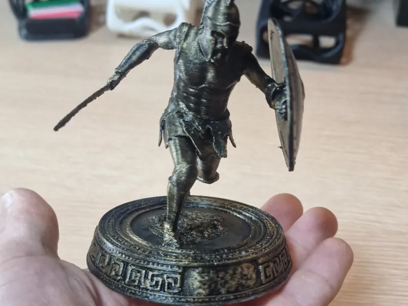 Antiker griechischer Spartanerkrieger
