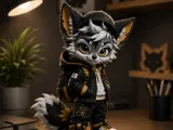 Cute Fox Character - Kitsu | Collectible Figure STL-0