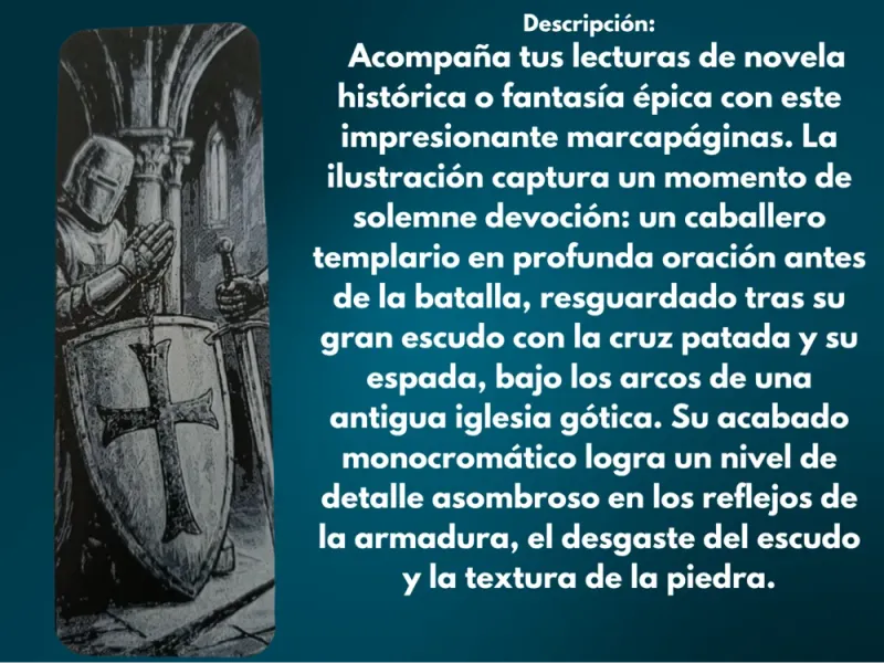 Marcapáginas Voto del Templario