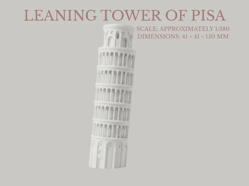 Leaning Tower of Pisa - 1:380 Scale 3D Model