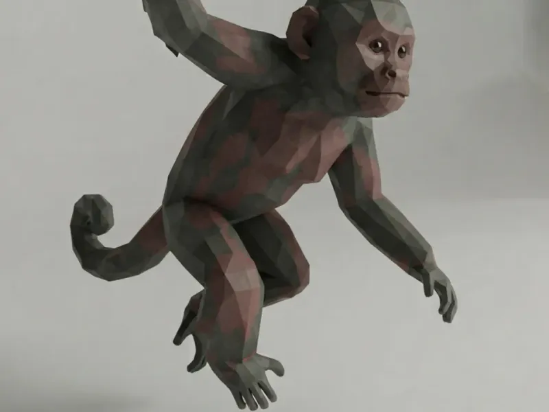 Low Poly Capuchin