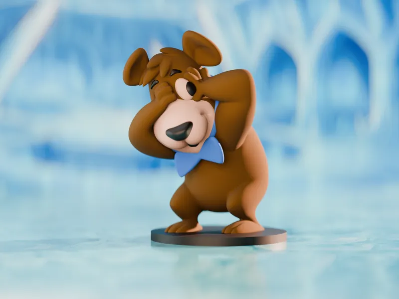 La figurita coleccionable de Boo-Boo de El Show del Oso Yogui