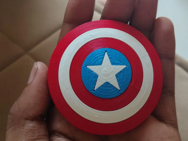 No AMS | Under 20g | Captain Shield Fridge Magnet Seperated