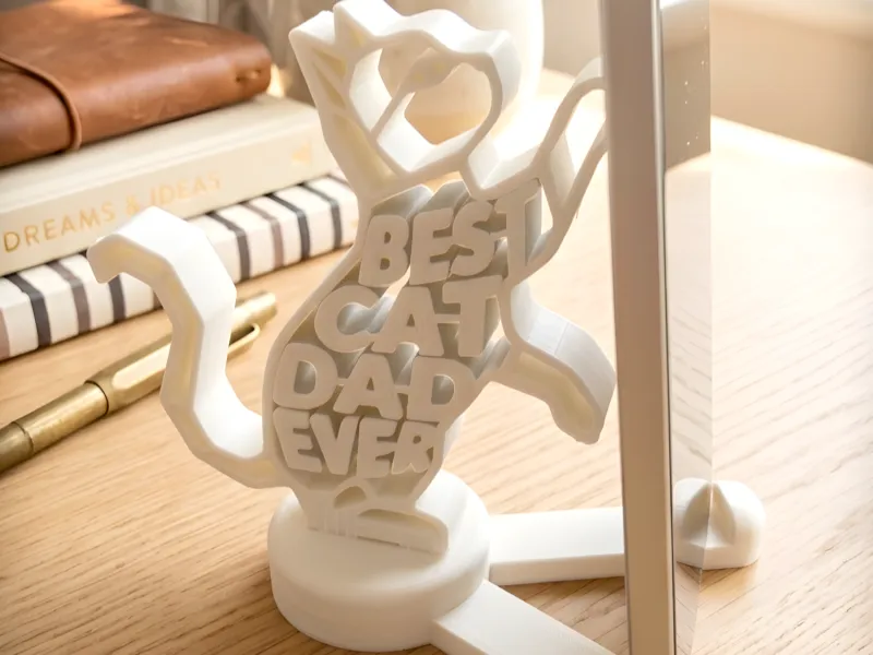 Cat Dad Phone Stand | Best Cat Dad Ever STL