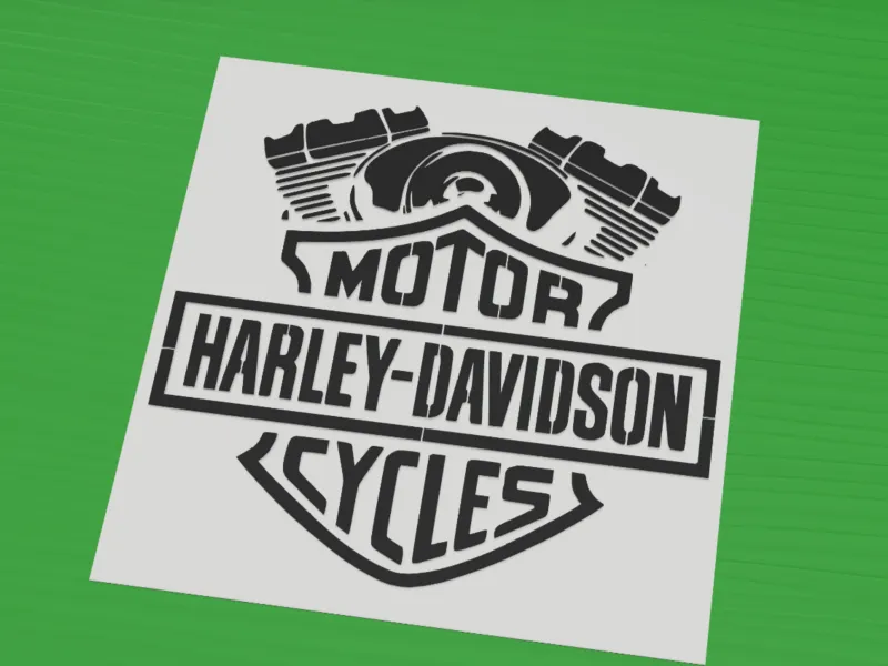 Harley-Davidson engine shield emblem