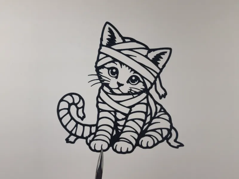 Süße Mumienkatze Wandkunst