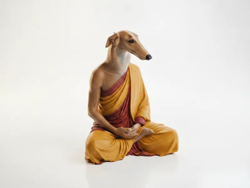 Meditating Dog Figurine Animals 3D Printable
