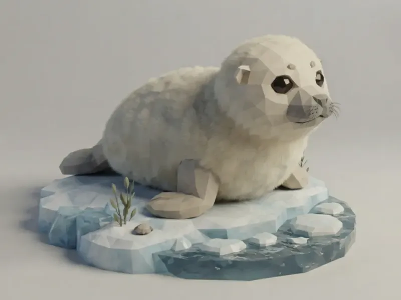 Low Poly Seal